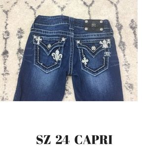 Miss Me JP5345P Capri Blue Jeans size 24